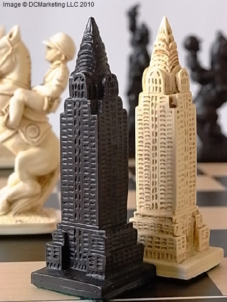 New York (Limited Edition) Plain Theme Chess Set